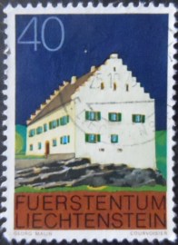 Selo postal de Liechtenstein de 1978 Monastery Bendern