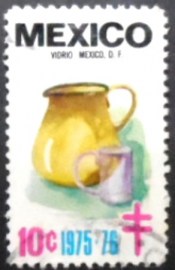 Selo postal do México de 1975 Vidrio Mexico