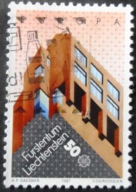 Selo postal de Liechtenstein de 1987 C.E.P.T. Modern architecture