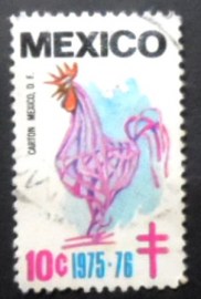 Selo postal do México de 1975 Carton Mexico