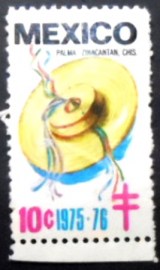 Selo postal do México de 1975 Palma Zinacantan