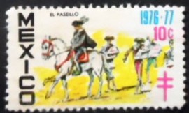 Selo postal do México de 1976 El Paseillo