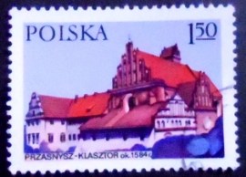 Selo postal da Polônia de 1977 Bernardine Monastery in Przasnysz