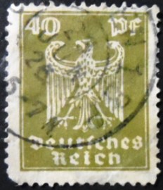 Selo postal Império Alemão de 1924 New imperial eagle