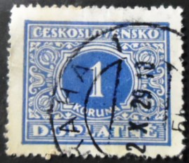 Selo postal da Tchecoslováquia de 1928 Postage Due