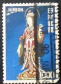 Selo postal do Japão de 1975 Goddess Kissho