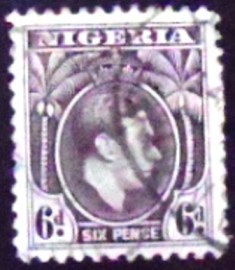Selo postal da Nigéria de 1938 King George VI 6