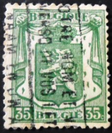 Selo postal da Bélgica de 1936 Small Coat of Arms