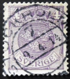 Selo postal da Suécia de 1911 Small Coat of Arms