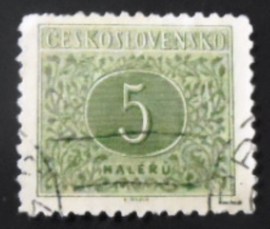 Selo postal da Tchecoslováquia de 1963 New Number Drawing