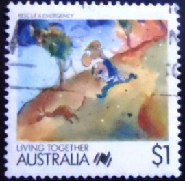 Selo postal da Austrália de 1988 Rescue & Emergency