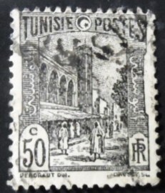Selo postal da Tunísia de 1926 Mosque of Tunis