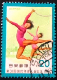 Selo postal do Japão de 1976 Gymnastics