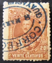 Selo postal do Equador de 1892 Juan José Flores