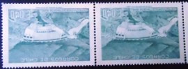 Par de selos do Chile de 1969 Rapel Hydroelectric