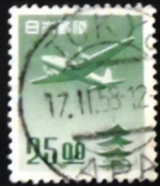 Selo postal do Japão de 1951 Douglas DC-4