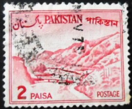 Selo postal do Paquistão de 1964 Khyber Pass