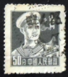 Selo postal da China de 1955 Sailor