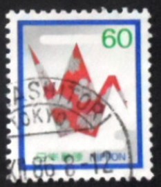 Selo postal do Japão de 1982 Origami Crane