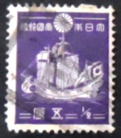 Selo postal do Japão de 1937 Goshuin-bune
