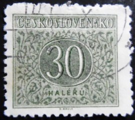 Selo postal da Tchecoslováquia de 1963 New Number Drawing