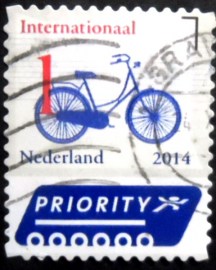 Selo postal da Holanda de 2014 Bike