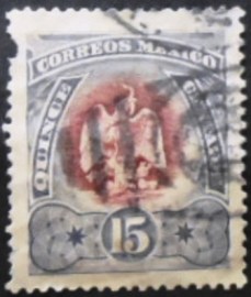 Selo postal do México de 1899 Shield of Mexico