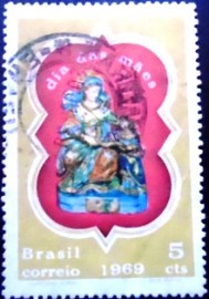 Selo Postal Comemorativo do Brasil de 1969 - C 635 U