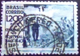 Selo postal do Brasil de 1940 Juramento a D. João IV