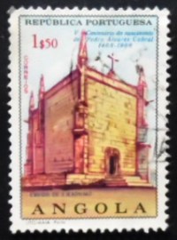 Selo postal da Angola de 1968 St.Jerome Convent
