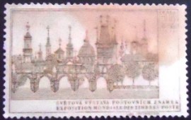 Selo postal Cinderela da Tchecoslováquia de 1968 Exposição Praga C