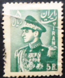 Selo postal do Iran de 1951 Mohammad Rezā Shāh Pahlavī