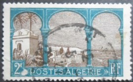 Selo postal da Argélia de 1926 Bay of Algiers