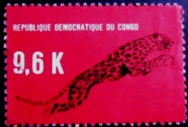 Selo postal do Congo de 1968 Leopard