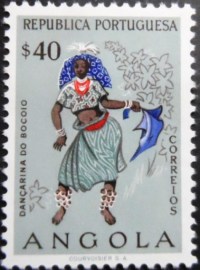 Selo postal de Angola de 1957 Dancer from Bocoio
