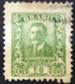 Selo postal do Brasil de 1919 Wenceslau Braz 50 U