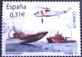 Selo postal da Espanha de 2008 Maritime Rescue