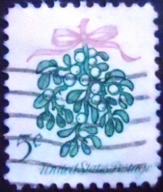 Selo postal dos Estados Unidos de 1964 Mistletoe