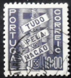 Selo postal de Portugal de 1941 Coat of Arms with Scroll