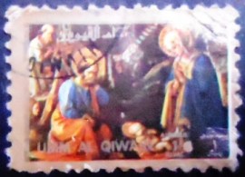Selo postal de Umm al Qaywayn de 1972 Holy Virgin
