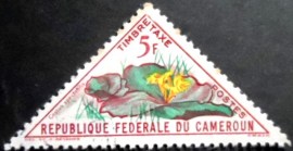Selo postal de Camarões de 1963 Costus spectabilis