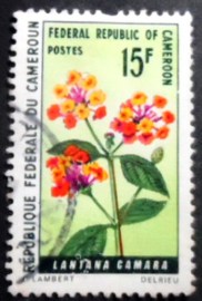 Selo postal dos Camarões de 1970 Red Sage
