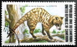 Selo postal de Camarões de 1983 African Civet