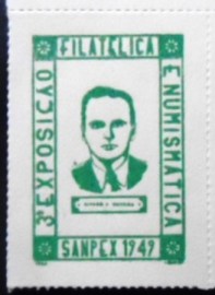 Selo postal Cinderela do Brasil de 1949 Alvaro Ouveira