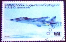 Selo postal do Sahara Ocidental de 1996 Aircraft 68