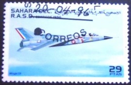 Selo postal do Sahara Ocidental de 1996 Aircraft 2