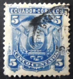Selo postal do Equador de 1881 Eagle & Arms