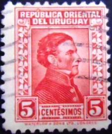 Selo postal do Uruguai de 1928 General José Artigas 5