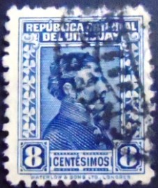 Selo postal do Uruguai de 1928 General José Artigas 8