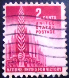 Selo postal dos Estados Unidos de 1943 Allegory of Victory